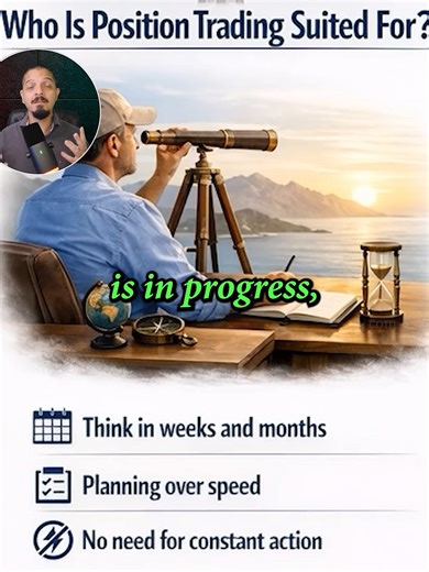 🧠 Position trading is a mindset before it is a strategy. This style rewards patience, discipline, and long term thinking, not constant action. In this video, we explain who position trading is really for. Are you comfortable with slow feedback and long exposure? 👇 #positiontrading #tradingpsychology #forextrading #marketstructure #traders