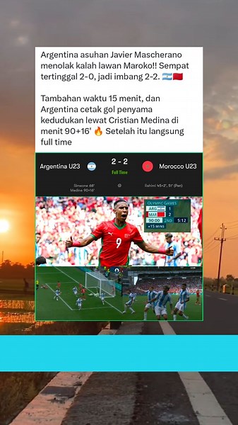 Olimpiade Paris 2024 | Argentina vs Maroko | #olimpiade #olimpiadeparis2024 #olympic #olympic2024 #olympicparis2024