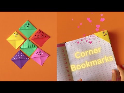 DIY Easy Corner Bookmarks | How to make a corner bookmark