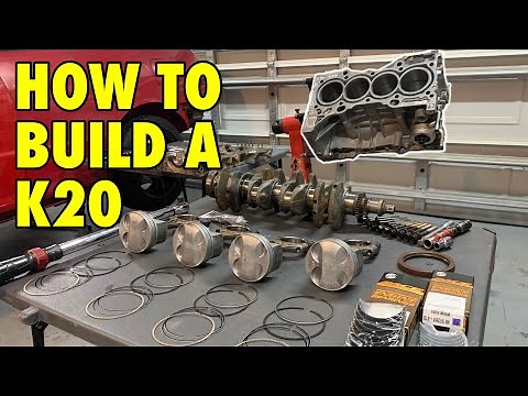 Assembling the K20 Bottom end for The K Swamped Integra !