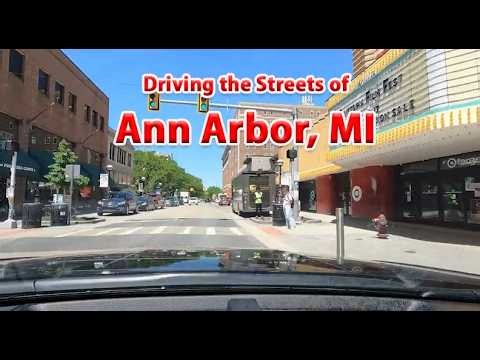 Ann Arbor MI in 4K One of the Safer Larger Cities in America