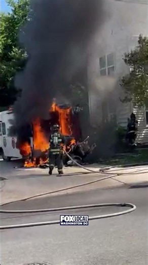 Ice cream truck fire in DC