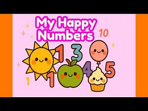 Learn Numbers 0–10 Book ￼☀️| Toddler & Preschool Learning Video