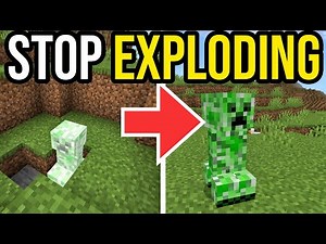 How To Stop Creepers BLOWING UP In Minecraft! (No More Explosions!)