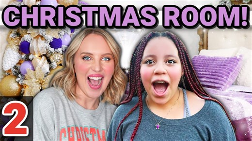 Get ready for an epic transformation as I surprise my sister with the most magical Christmas bedroom makeover! 💜🎁 Thank you to Ollny for sponsoring today's video! Get your new Christmas lights today! Shop here: https://amzn.to/3Z3fubM With her favorite color, purple, and a touch of gold, I’ve created a unique holiday won😀derland that’s anything but ordinary. Watch as I bring her dream room to life with festive decor, cozy vibes, and plenty of Christmas cheer. You won’t want to miss her reacti