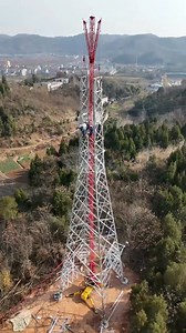 157K views · 1.4K reactions | Transmission line tower erection work team by Poles method. #Transmissionline #construction #tower #erection | Overhead Transmission Line Erector Stringing Group | Facebook