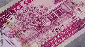 1000 Somali shillings national currency money legal tender bill central bank 4 Stock Video