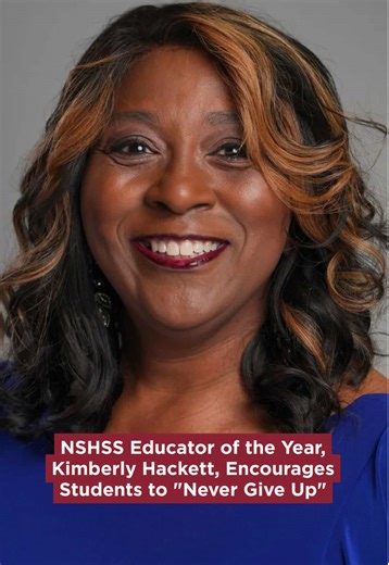 “Never give up.” 2025 Claes Nobel Educator of the Year Kimberley Hachette shares heartfelt advice for students: find your space, get involved, and say yes to opportunities — even when you don’t feel like showing up. Sometimes all it takes is one class, one club, or one conference to spark confidence and connection. 🎧 Watch the full episode at the link in our bio to hear more insights and advice from an educator who is driven to inspire the next generation of leaders. #NSHSS #NSHSSEducatoroftheY