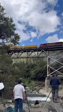 Big Boy Crossing Rock Creek Trestle #train #unionpacific #bigboy4014 #railroad