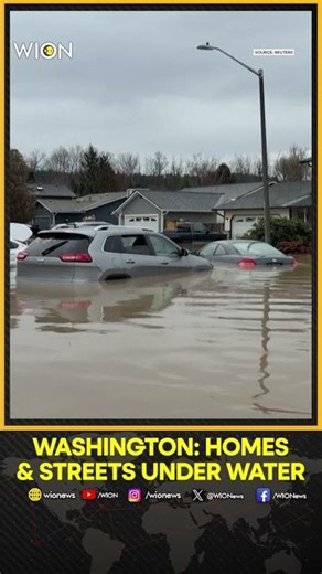 Drone Footage Reveals Scale of Flooding in Washington State | WION