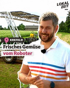 Frisches Gemüse vom Feld ohne Umwege, direkt auf den Tisch - dieser Roboter aus Krefeld soll es möglich machen. 🤖🌱 | WDR Lokalzeit