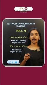 09 /120 RULES OF GRAMMAR IN 120 MINS