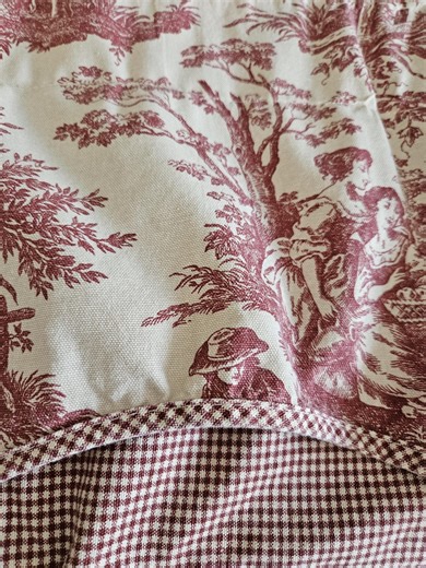 Waverly Brand Red and Ivory Country Life Pattern Valance - Etsy