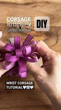 How to make a Corsage Ribbon | No twist No wire