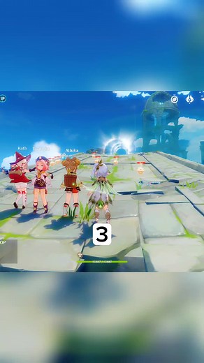 Genshin Impact Kids Race Compilation | Gaming on TikTok