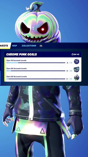 How to Unlock Chrome Punk FAST in Fortnite! #fortnite #fyp #foryoupage #forup #fortniteupdate #xpfortnite #fortnitexp #xpmap