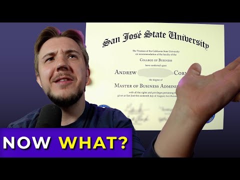 I got my MBA... now what? #gradschool #mba