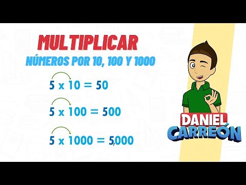 MULTIPLICAR NÚMEROS ENTEROS POR 10, 100 Y 1000 Super facil - Para principiantes
