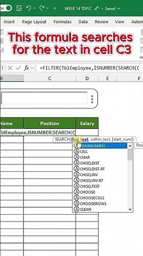 Quick way to Search Data in Excel