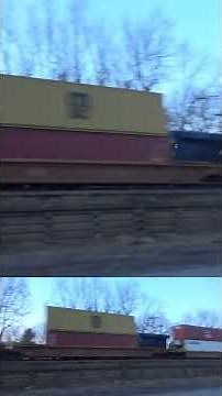 2 rocket fast CSX trains meet