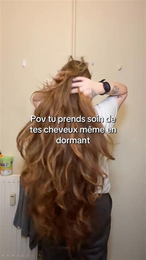 Jenn 🍂 on Instagram: "How I protect my curls to sleep #hair #wavyhair #curlyhair #longhair #haircare"