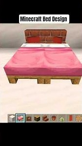 Minecraft Bed Design #minecraft #shorts