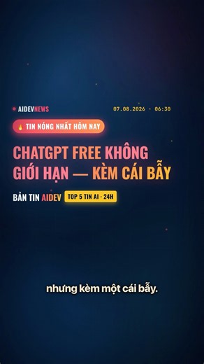 ChatGPT Free version just got UNLIMITED chat - but there's a catch 😳 Top 5 AI news from the past 24h