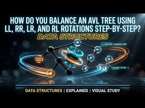 AVL Tree Insertions & Rotations Visually Explained Step-by-Step | Computer Science