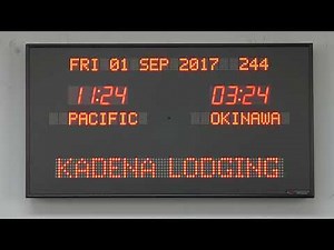 BRG Precision Product's 6789P - 2 Zone, Programmable Time Zone Clock Display
