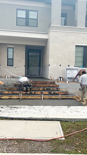 589K views · 6.3K reactions | Floating Outdoor Steps ‍♂️ #construction #concrete #frontyardlandscaping #landscaper #architecture #floatingsteps #ConcreteWork #constructionindustry | Rivers Landscape Construction Inc. | Facebook