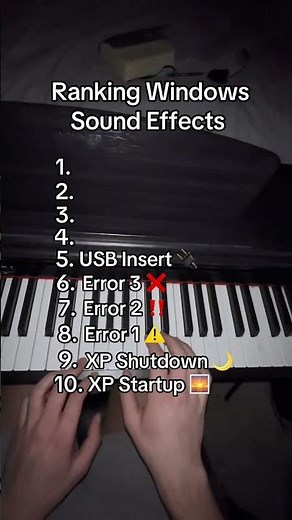 Ranking Windows Sounds 🎹🔥#piano #pianocover #windows #ranking
