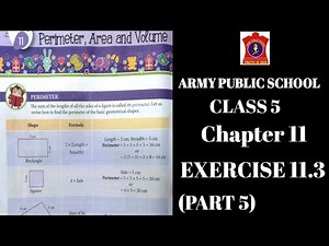 APS class 5 math chapter 11 | PERIMETER , AREA AND VOLUME | EXERCISE 11.1 (PART 5) | ‪@nksclasses‬