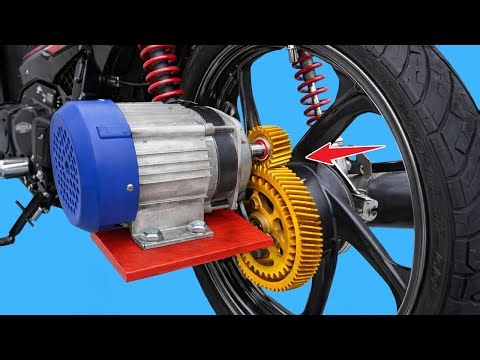 Your motorcycle will never need a chain again! Transforming gas motorcycle into chainless EV!