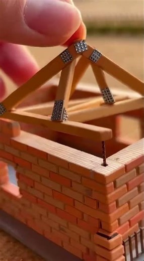 Building a Mini House From Scratch 🔨 #Shorts #YouTubeShorts #Viral