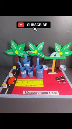 Maths Measurement Project Model | Easy School Project #schoolprojects