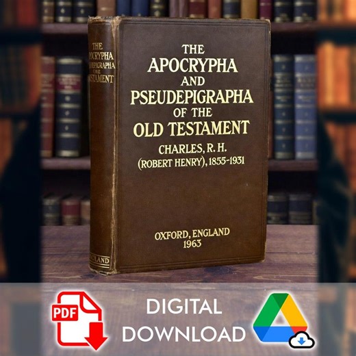 The Apocrypha and Pseudepigrapha of the Old Testament With Introductions and Critical and Explanatory Notes to Several Books Charles R. H. - Etsy Australia