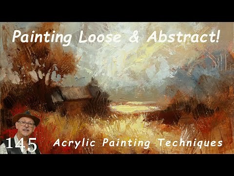 FREE your Brushstrokes! Abstract Landscape Painting techniques in Acrylics!