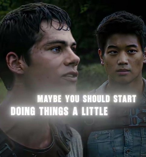 Thomas clocked Gally so hard|the maze runner