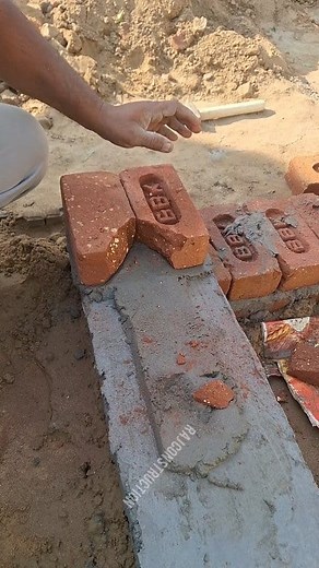 1.7M views · 5.3K reactions | 9-inch+4-inch brickwall joint key | Raj Construction | Facebook