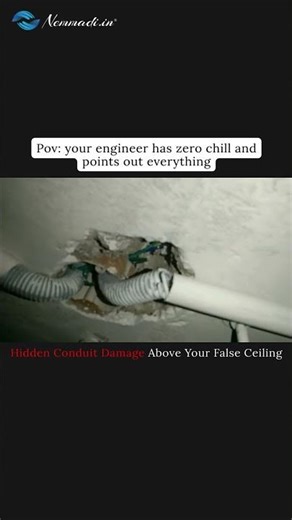 Electrical Conduit Completely Damaged Above Ceiling! Home Inspection