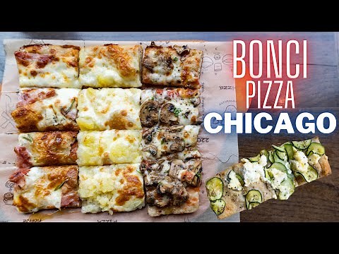 Eating at Bonci Pizzeria. Rome’s Famous Pizza Restaurant in Chicago