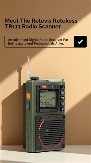 Discover the Retevis Retekess TR111! 📻 Experience high-definition sound, versatile reception, and APP remote control. 🎶 Tune into your favorite AM/FM, shortwave, and VHF channels effortlessly . . https://www.fleetwooddp.com/products/retevis-retekess-tr111-dsp-digital-display-am-fm-shortwave-vhf-radio-scanner-receiver #FleetwoodDigital #hamradio #hamr #cbradio #prepper #trucker | Fleetwood Digital Products