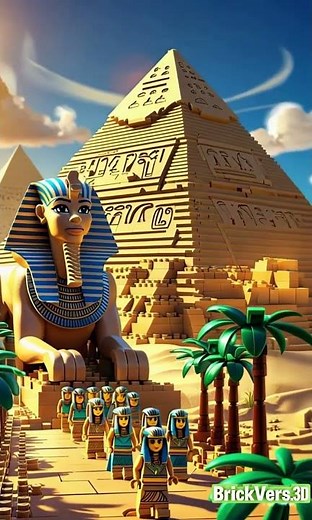 LEGO Egypt The Land of Pharaohs #lego #ancientegypt #pyramid #pharaoh #3danimation #legomoc #sphinx