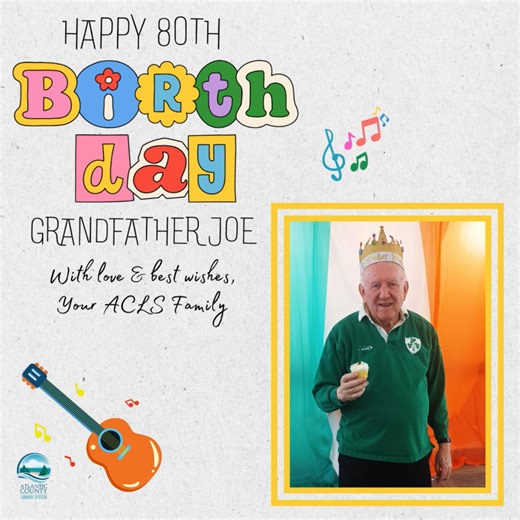 26 reactions | Joe McGonigle, better known to his fans as Grandfather Joe, has been entertaining ACLS patrons of all ages for years. On, this, his 80th year around the sun... we want to shout out our Happy Birthday wishes and thanks for the all the fun and music! #atlanticcounty #aclsfamily #atyourlibrary #LibrariesTransform | Atlantic County Library System | Facebook