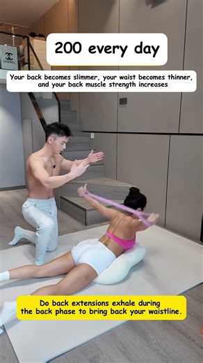 200 Back Extensions a Day 🔥 Slim Your Waist & Sculpt a Lean Back