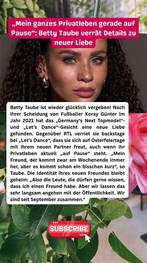 Betty Taube hat neuen Freund! „Wir lassen das sehr langsam angehen“ 🤫