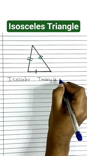 Isosceles Triangle ✨CBSE|ICSE|SSC|IB|CISCE|NIOS|ISC|IGCSE|Maths#trending #shortvideo #viral