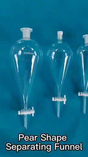 Pear Shape Separating Funnel#laboratoryconsumables #pearshapeseparatingfunnel #labconsumables