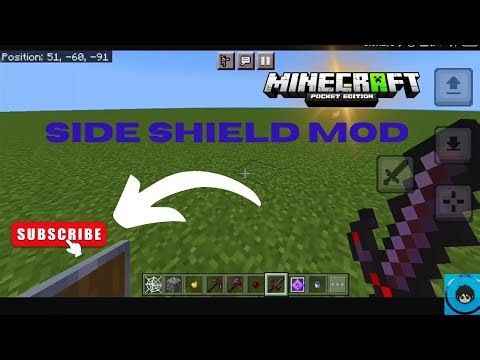 SIDE SHIELD MOD FOR MINECRAFT || POCKET EDITION || ‪@aTerroRR‬ ‪@NizGamer‬