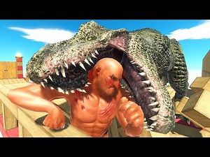T-REX Traps Units to Eat Them - Animal Revolt Battle Simulator